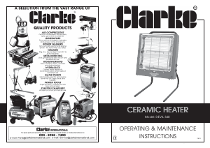 Manual Clarke Devil 340 Heater