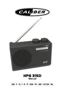 Bruksanvisning Caliber HPG315D Radio