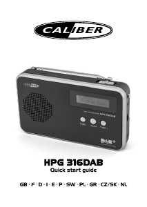 Návod Caliber HPG316DAB Rádio