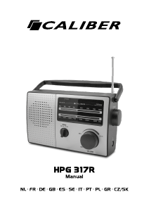 Manual Caliber HPG317R Rádio