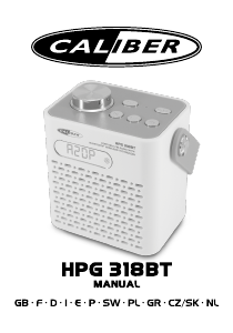 Manual Caliber HPG318BT Rádio