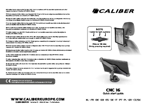 Bruksanvisning Caliber CNC16 Mobilhållare