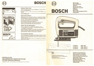 Bedienungsanleitung Bosch PST 50-E Stichsäge