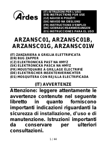 Manual Ardes ARZANSC01G Pest Repeller
