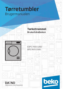 Bruksanvisning BEKO EDPS 7405 GXB2 Tørketrommel