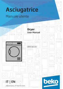 Manual BEKO DRX821B Dryer