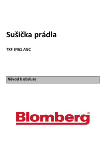 Manuál Blomberg TKF 8461 AGC Sušák