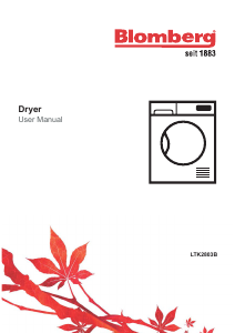 Manual Blomberg LTK2803B Dryer