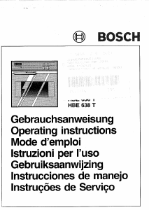 Handleiding Bosch HBE630T Oven