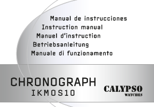 Manuale Calypso K5058 Orologio da polso