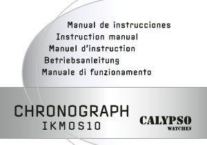 Mode d’emploi Calypso K5013 Montre