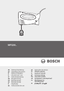 Bedienungsanleitung Bosch MFQ3020 Handmixer