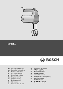 Kullanım kılavuzu Bosch MFQ4030 El mikseri