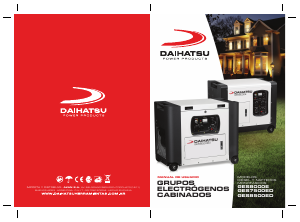 Manual de uso Daihatsu GES8500ED Generador
