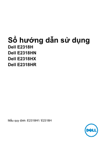 Hướng dẫn sử dụng Dell E2318NR Màn hình LCD