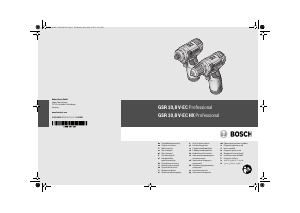 Käyttöohje Bosch GSR 10.8 V-EC HX Professional Porakone-ruuvinväännin