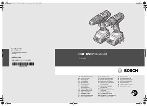 Kullanım kılavuzu Bosch GSR 14.4-2-LI Professional Matkap tornavida