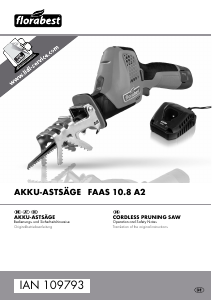 Manual Florabest IAN 109793 Reciprocating Saw