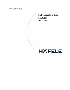 Hướng dẫn sử dụng Häfele HWD-F60A Máy sấy-giặt