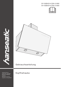 Handleiding Hanseatic SY-103E6-E14-C29-L12-600 Afzuigkap