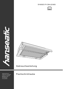 Manual Hanseatic SY-6002C-P1-C84-L22-600 Cooker Hood