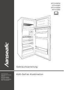 Handleiding Hanseatic HTF14155FI Koel-vries combinatie