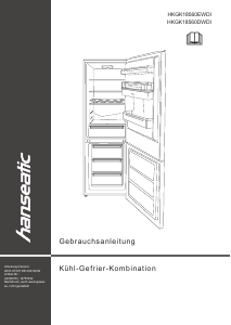 Bedienungsanleitung Hanseatic HKGK18560DWDI Kühl-gefrierkombination