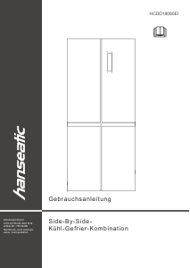 Handleiding Hanseatic HCDD18080EI Koel-vries combinatie