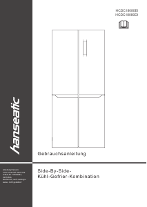 Manual Hanseatic HCDC18080EI Fridge-Freezer