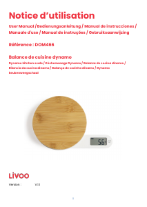 Manual Livoo DOM466 Kitchen Scale