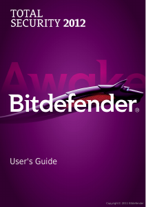 Handleiding Bitdefender Total Security (2012)