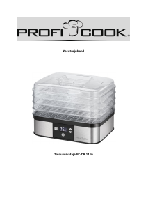 Kasutusjuhend Proficook PC-DR 1116 Toidukuivati