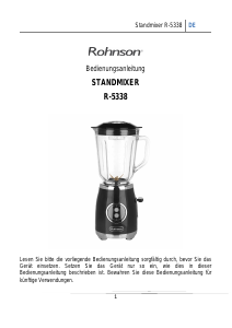 Bedienungsanleitung Rohnson R-5338 Standmixer