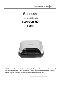 Használati útmutató Rohnson R-2682 Kontaktgrill