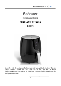 Bedienungsanleitung Rohnson R-2829 Fritteuse