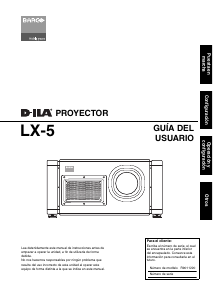 Manual de uso Barco LX-5 Proyector