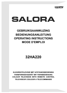 Bedienungsanleitung Salora 32HA220 LED fernseher