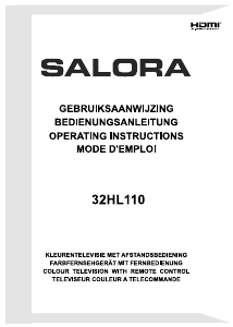 Bedienungsanleitung Salora 32HL110 LED fernseher