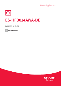 Bedienungsanleitung Sharp ES-HFB014AWA-DE Waschmaschine