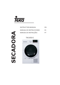 Manual de uso Teka TKS 850 C Secadora