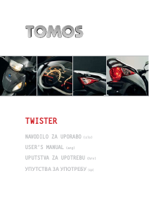 Handleiding Tomos Twister 125 Scooter