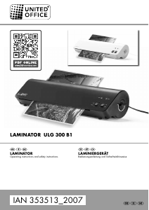 Handleiding United Office IAN 353513 Lamineermachine