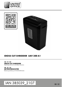 Manual United Office IAN 385039 Paper Shredder