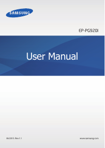 Руководство Samsung EP-PG920 Беспроводное зарядное устройство