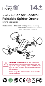 Manual Simply Living GD96 Drone