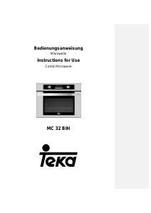 Manual Teka MC 32 BIH Microwave