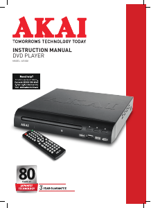 Manual Akai A51002 DVD Player