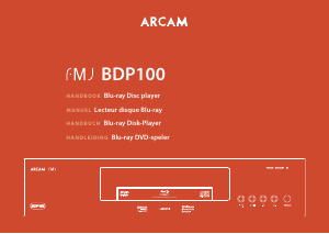 Mode d’emploi Arcam BDP100 Lecteur de blu-ray