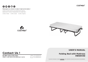 Handleiding Costway HW69440A Bedframe