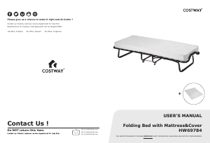 Manual Costway HW69784A Bed Frame